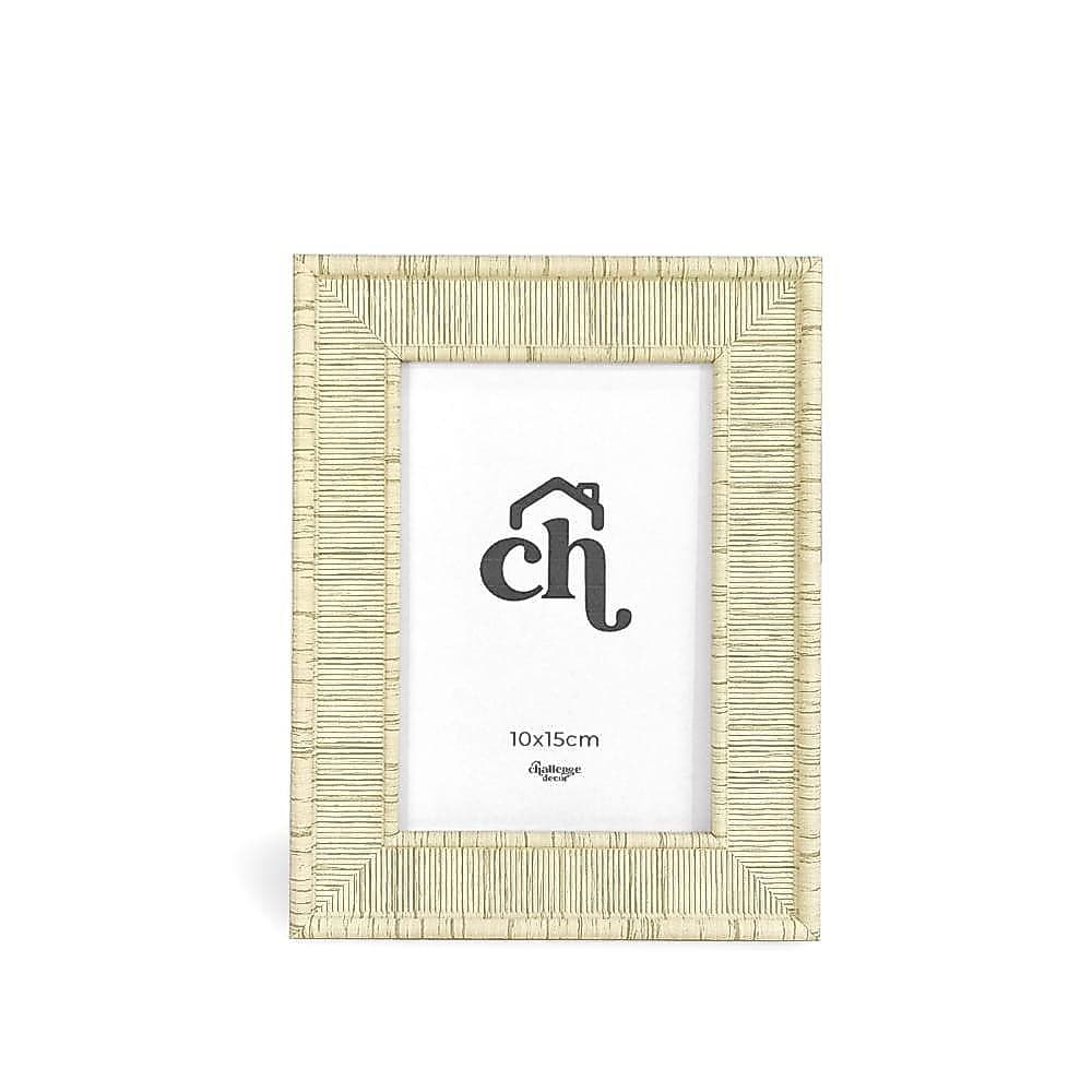 Porta-Retrato Rattan Style Natural 10x15cm
