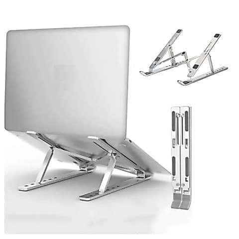 Laptop Suporte Base Notebook Tablet Alumínio Dobrável Portátil