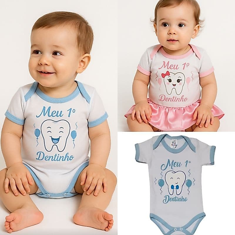 Body Personagem Meu Primeiro Dentinho Menino