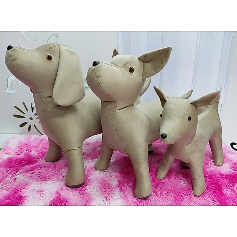manequim pet cachorro pet shop kit 3 peças