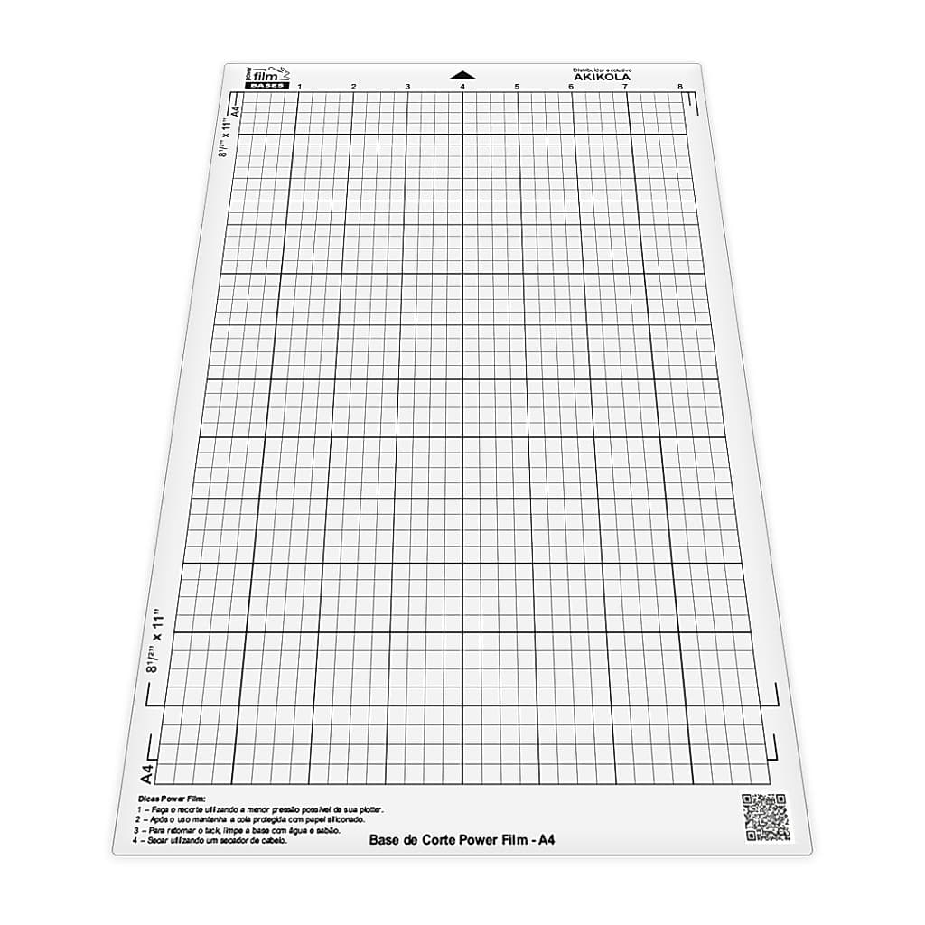 2 Bases de Corte A4 Transparente Para Silhouette Portrait