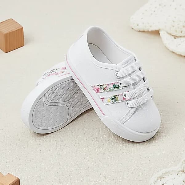 Tênis Infantil Menina Floral Confortável Macio Leve Antialérgico Ano Novo Dia Dia Promoção