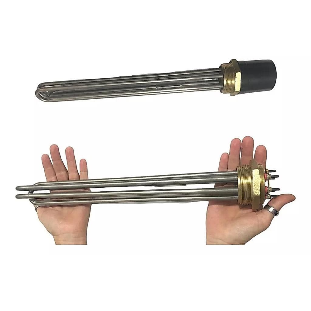 RESISTENCIA TUBULAR ROSCA 1.1/2" U3 300MM 12KW 220/380V
