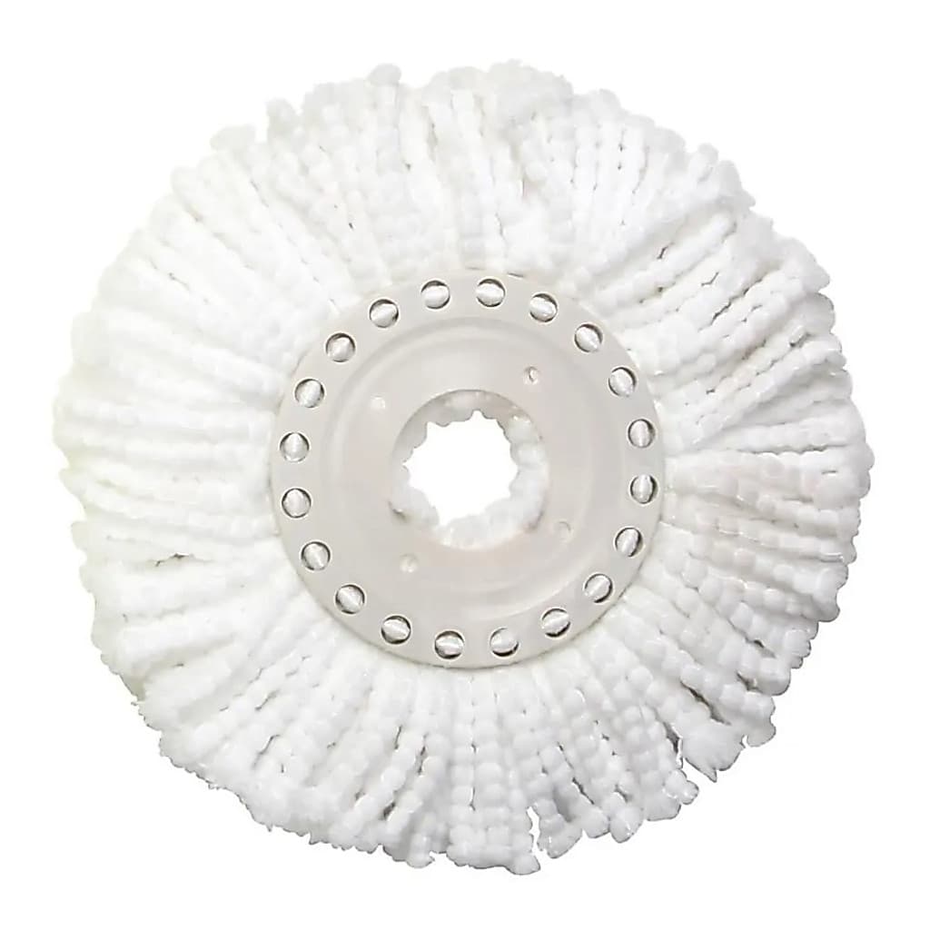 Refil Mop 16cm Giratório Microfibra Esfregão Limpeza Flash Mor