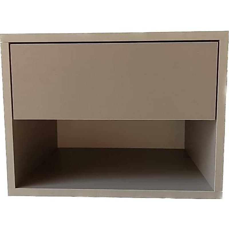 Kit 2 Mesa de Cabeceira com 1 Gaveta 100% MDF cor Gianduia Trama