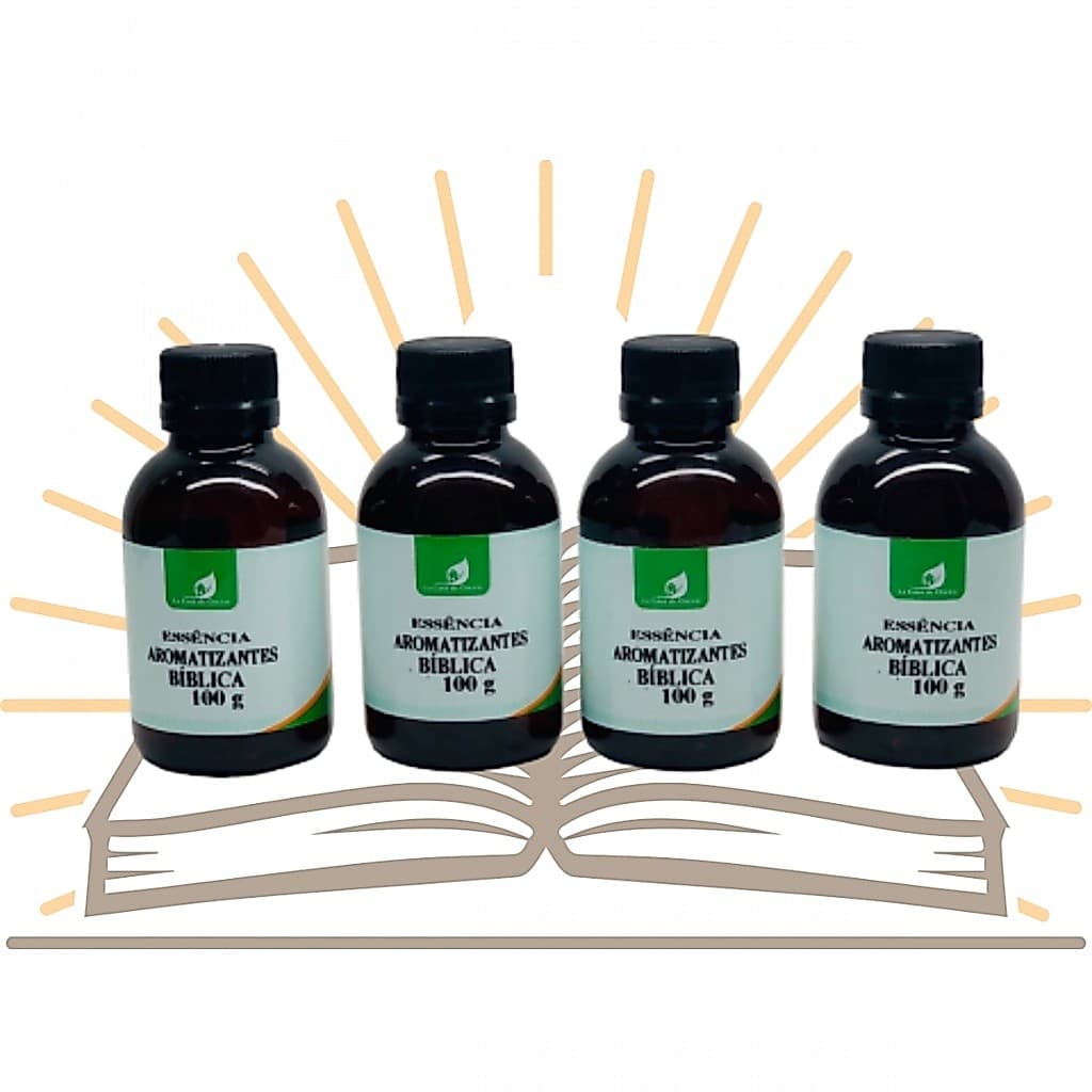 Kit com 4 Essências Aromatizantes Bíblicas Premium 100ML