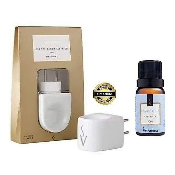 Aromatizador Difusor Elétrico Porcelana E Essência Via Aroma