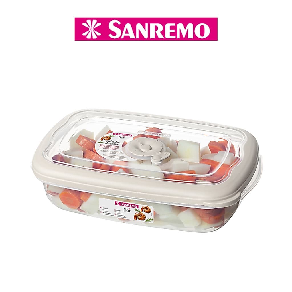 Pote Plástico Hermético Com Válvula Micro Ondas 1,26L Sanremo