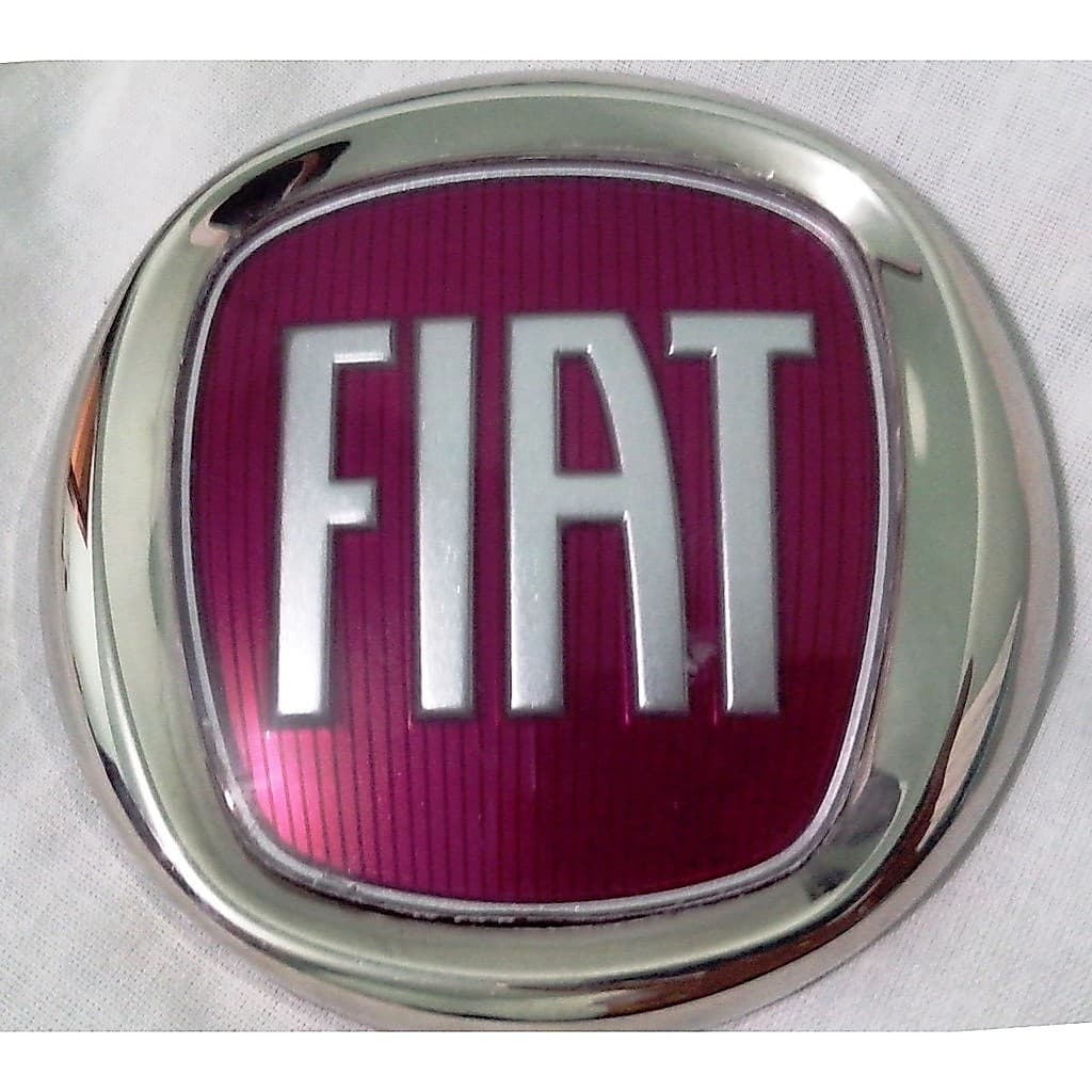Emblema Porta Malas Fiat Siena 2004 Até 2013 Fiat Vermelho - Medida 9,4cm