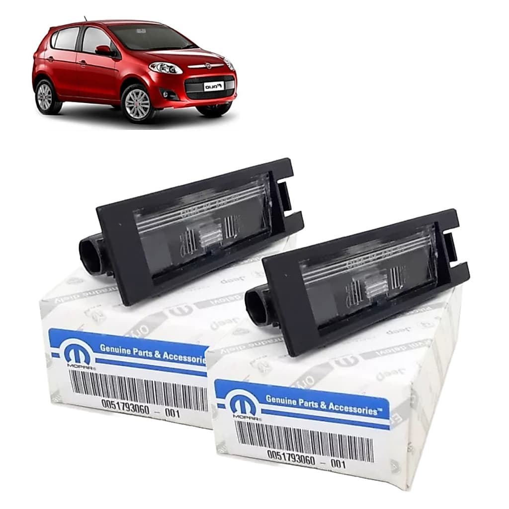 Par Lanterna Luz Placa Fiat Novo Palio 2012 a 2017 Original