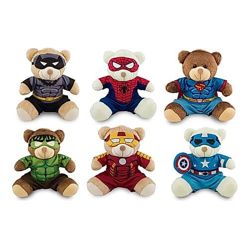 Brinquedo De Pelúcia Urso Herói 25cm Presente Criança