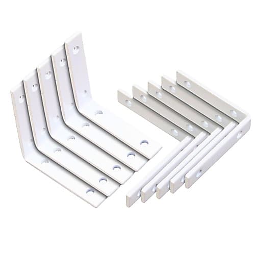 Kit 10 Peças Cantoneira de Metal 6x6cm com 4 Furos Ideal para Montagem e Reforma – Bestfer