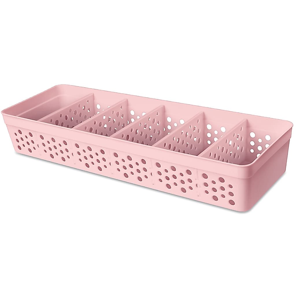 Cesto Organizador com 5 Divisórias Removíveis 34x11,5x5,5 Caixa Organizadora G