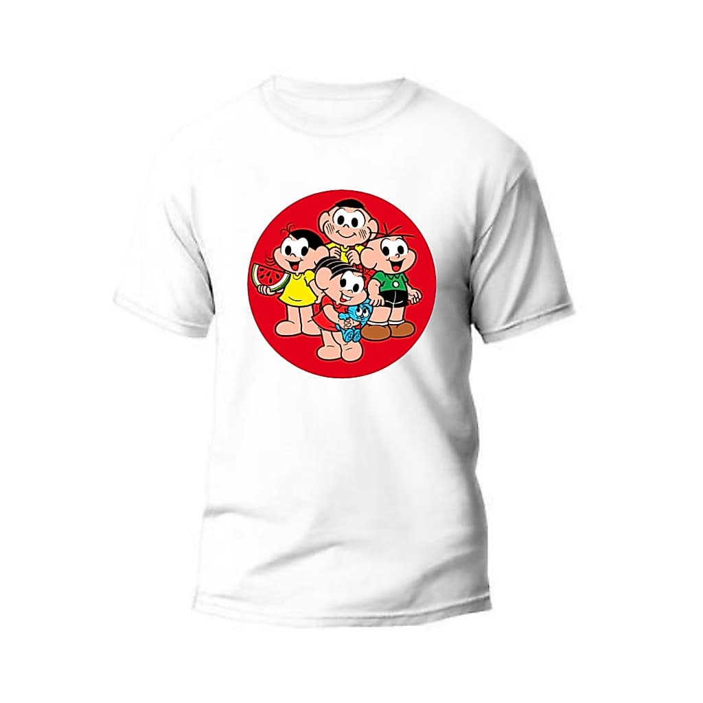 Camisa Camiseta Infantil e Adulto tuma da Mônica T-shirt 100% Algodão Unissex Envio Expresso.