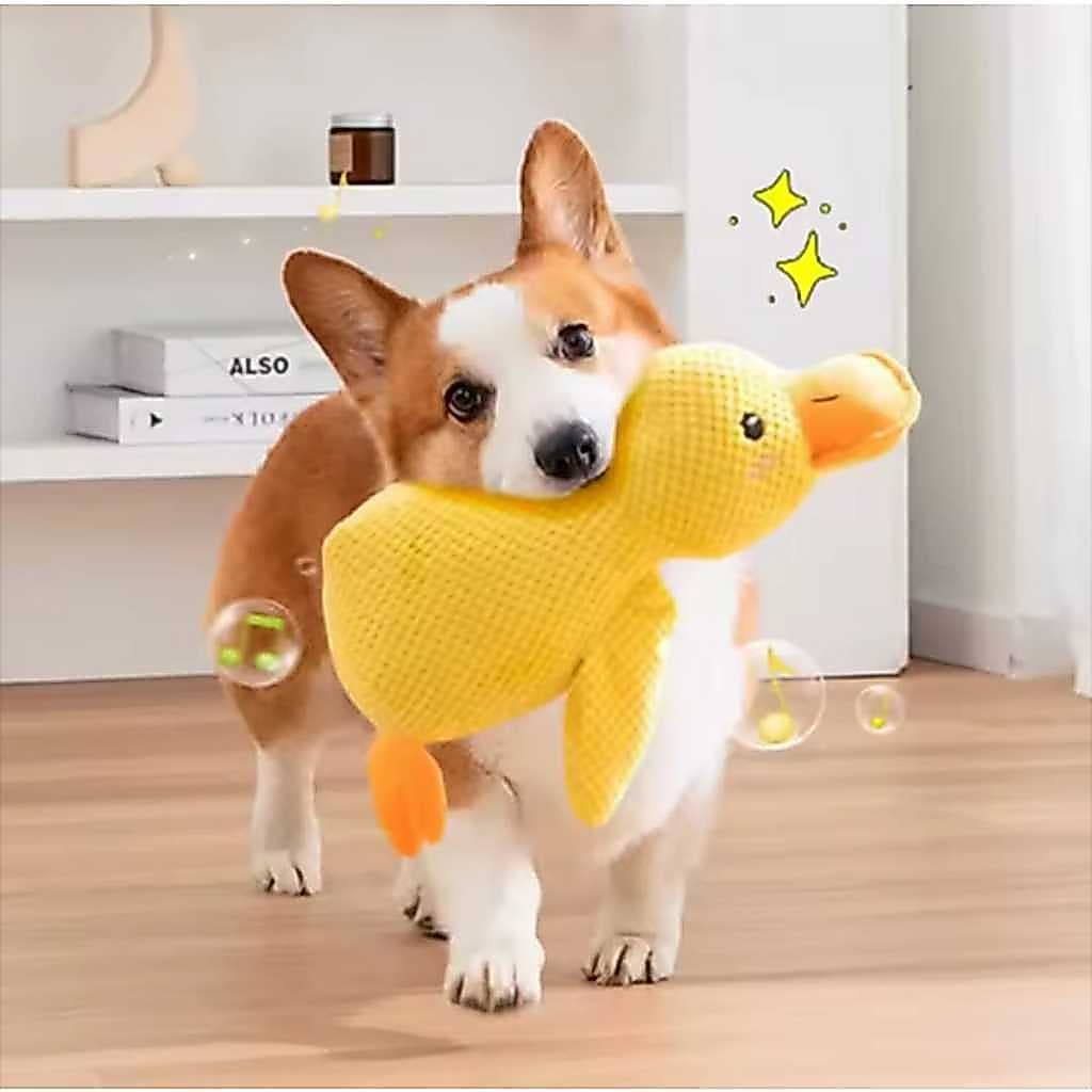 Brinquedo Interativo de Pelúcia para Cães e Gatos Pato , ganso, macaco ou Lula
