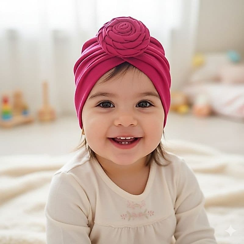 Touca turbante infantil bebe