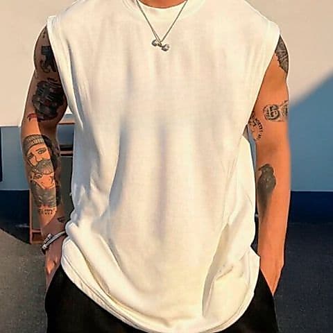 Camiseta Regata Machão Oversized Masculina Estilo Streetwear Para Treino Trabalho Faculdade E Verão
