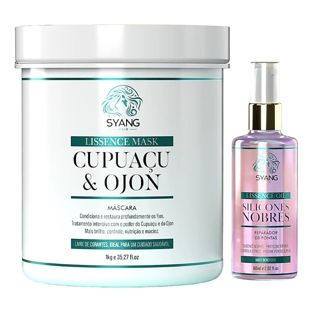 Kit Lissence Mask Nutre Hidrata e Repupera + Oil Reparador Capilar Cupuaçu Ojon Profissional