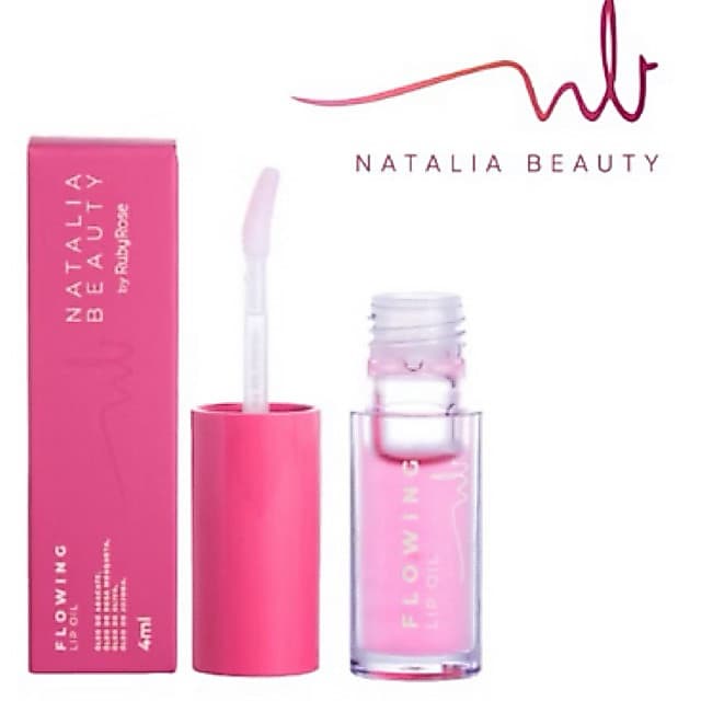 Lip Oil Flowing - Natalia Beauty by Ruby Rose Lançamento Com Oleo de Abacate e de Joboba - HBL6509