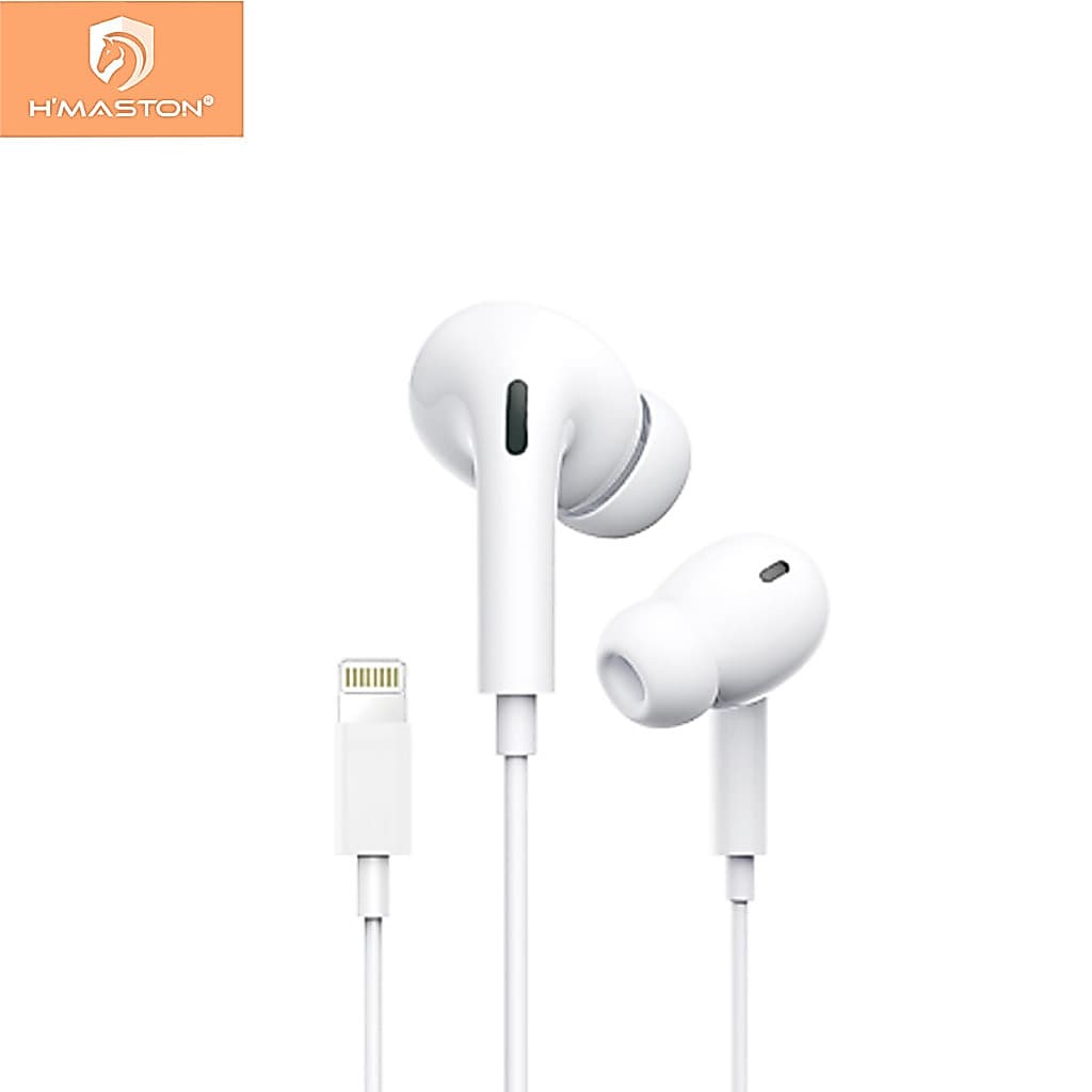 H'maston RB06/RB05/RB04 Fone de Ouvido Com Fio Isolamento de Ruido Entrada para Lightning/Tipo C/P2