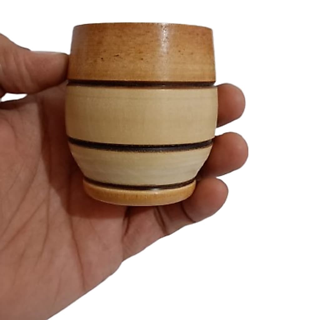 Copinho de Cachaça formato barril  Design Rústico para Degustação