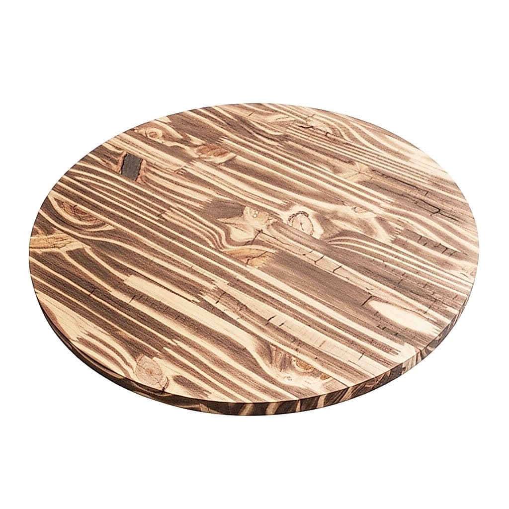 Bolacha Disco de Madeira Painel Pinus Efeito Safari 60x60x1,8