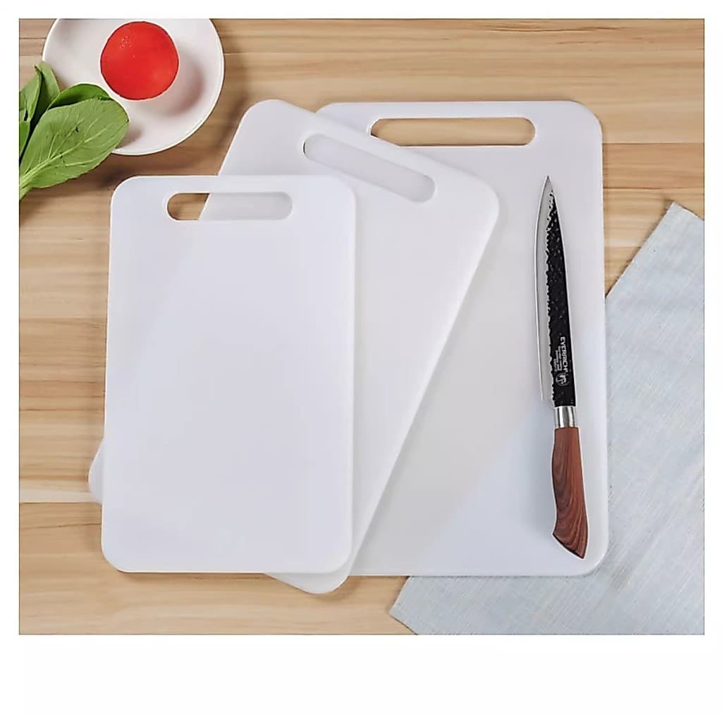 COM OFERTA 1 UNIDADE Tábua De Corte Carne Churrasco Cozinha Pvc Branca Higiênica