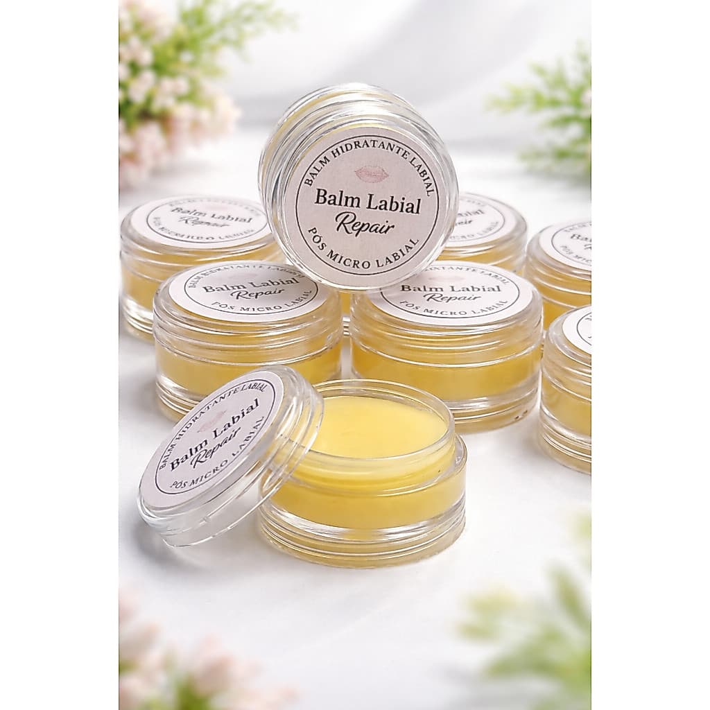 KIT COM 10 BALM LABIAL Pós micropigmentação labial | HIdratante Reparador Profissional