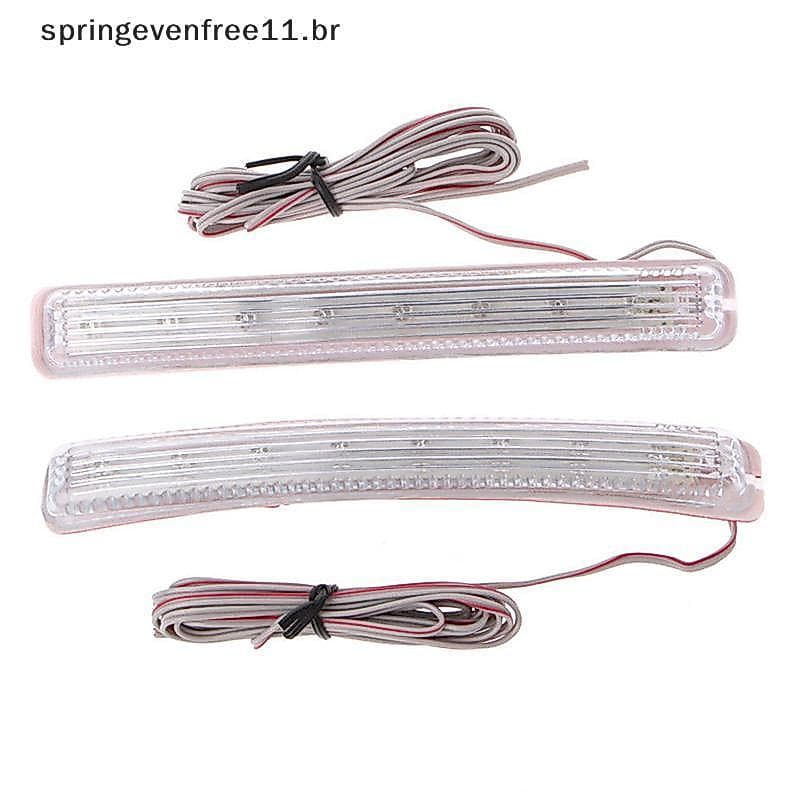 Primavera 2 Unidades Universal Macio Âmbar 9 SMD12V LED Luz Indicadora Do Espelho Retrovisor Carro BR