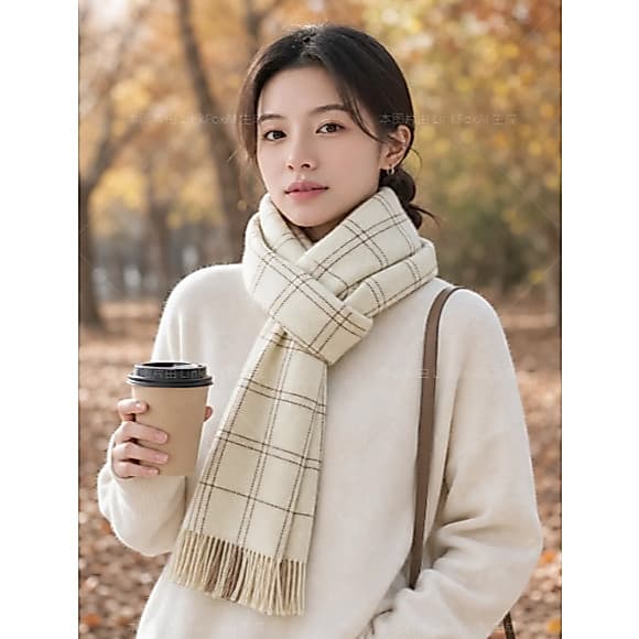 Cachecol Inverno Lenço Pashmina Xale Echarpe GROSSO 220g