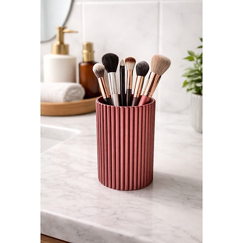 1 Porta Pincéis de Maquiagem – Organizador Moderno para Pincéis e Acessórios -multiuso