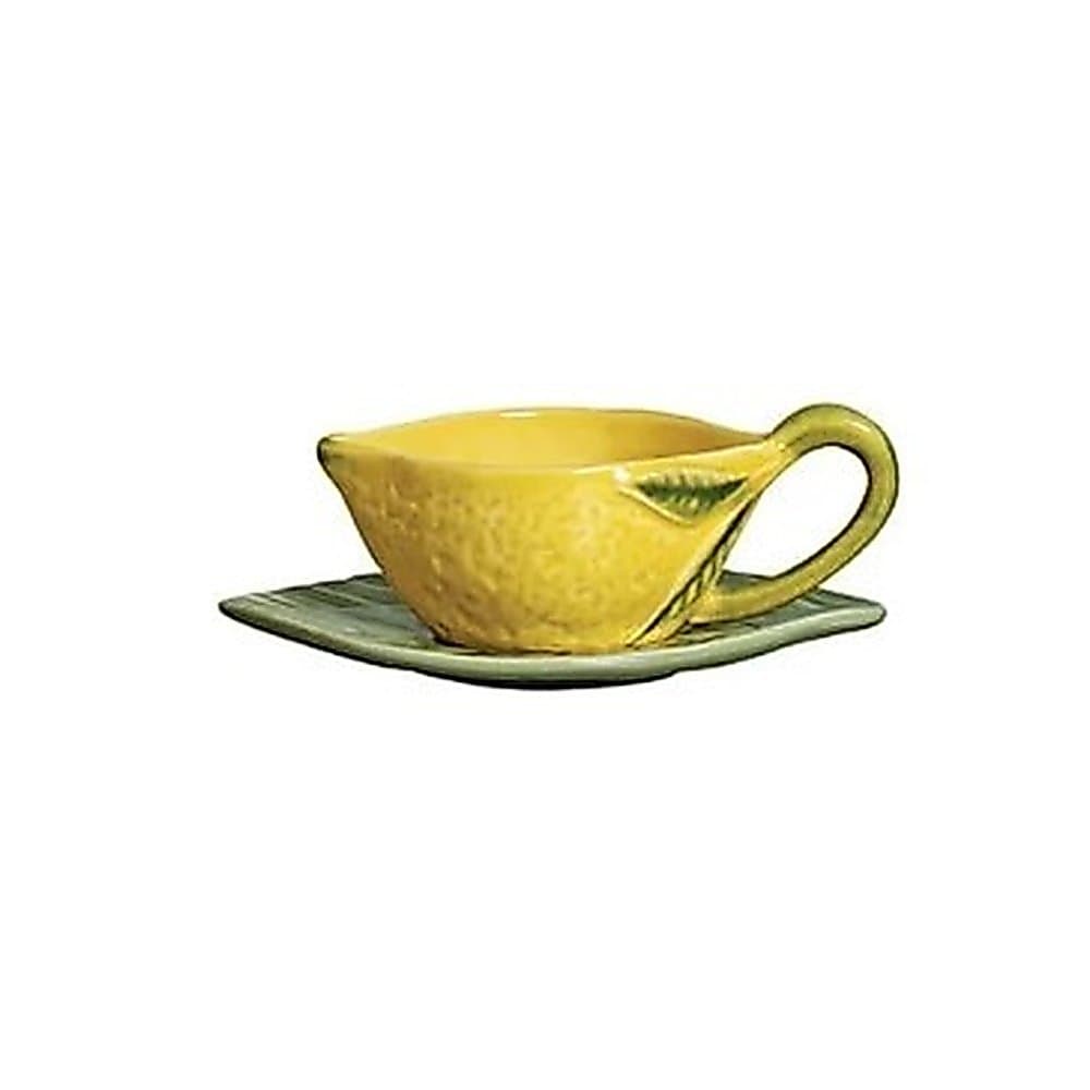 Xícara de Café com Pires Limão 100ml Cerâmica