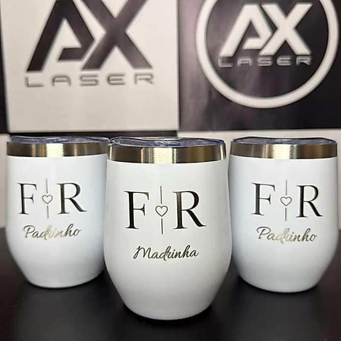 Kit 16 Copos cuia térmico personalizado a laser