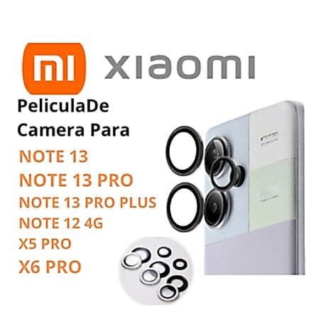 Kit 2 Película Câmera Para Xaiomi Note 12 13 14 Pro Plus/ X5/X6/Redmi 13C 4G Peliculas Lente