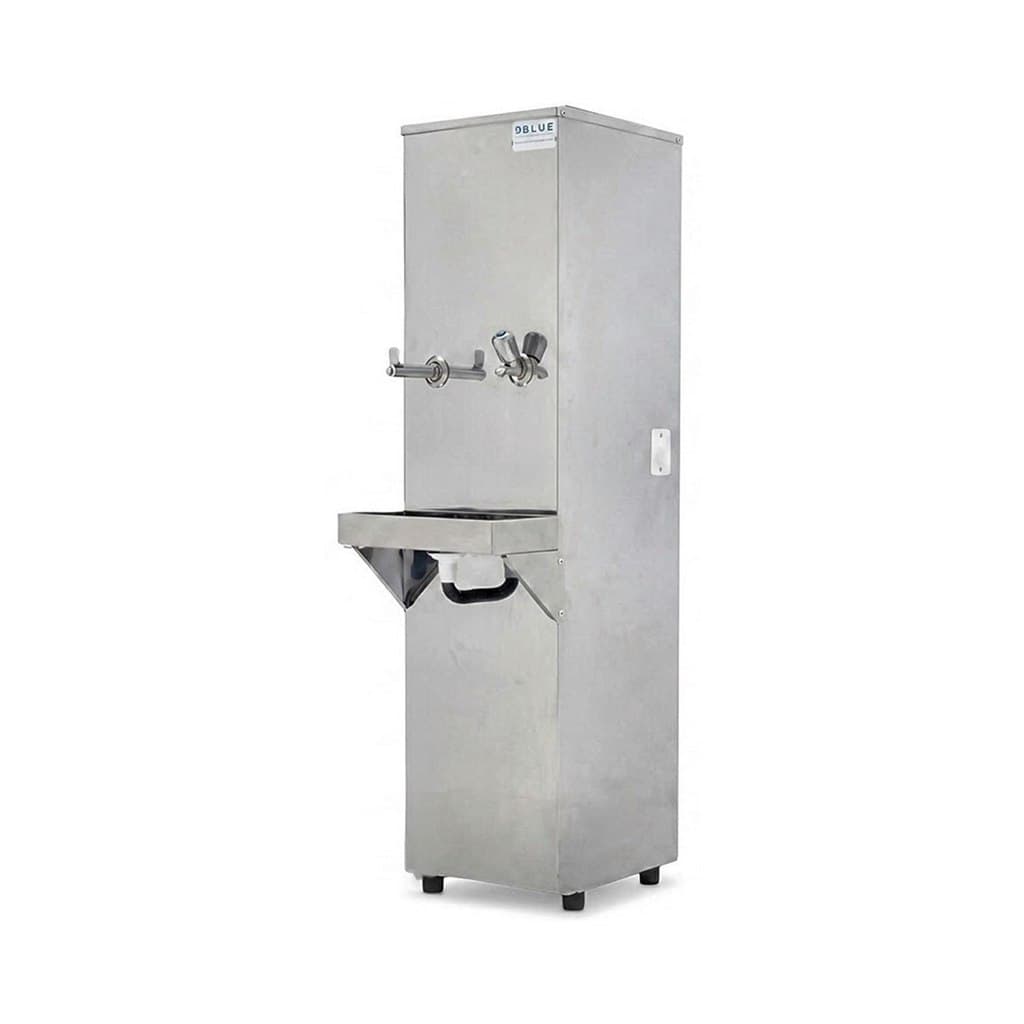Bebedouro Purificador Industrial de Água 25L Coluna Inox Blue 1 Torneira e 1 Jato Com Filtro