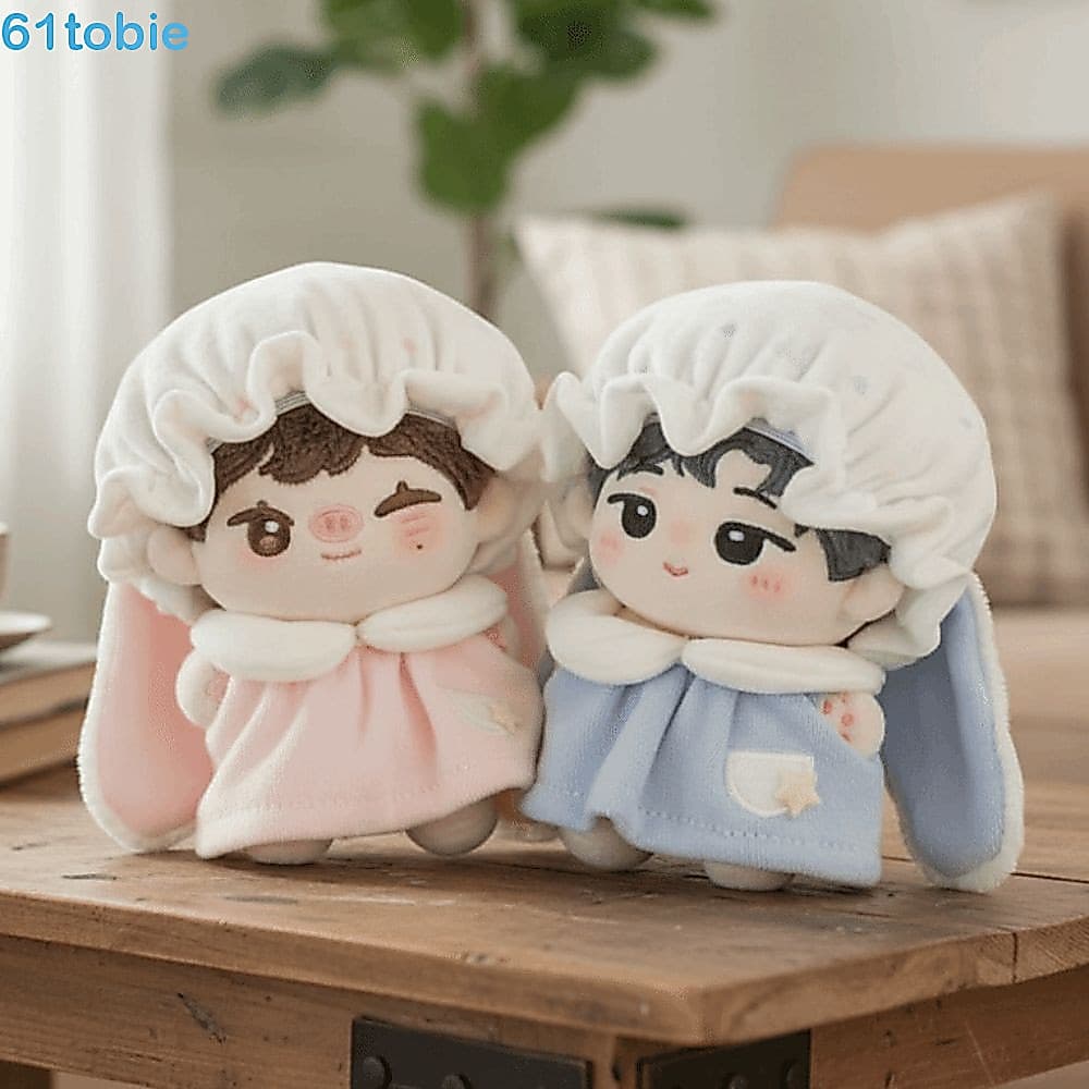 TOBIE Roupas De Boneca De Algodão De 10cm , Fantasia De Coelho De Desenho Animado Conjunto De , Kawaii