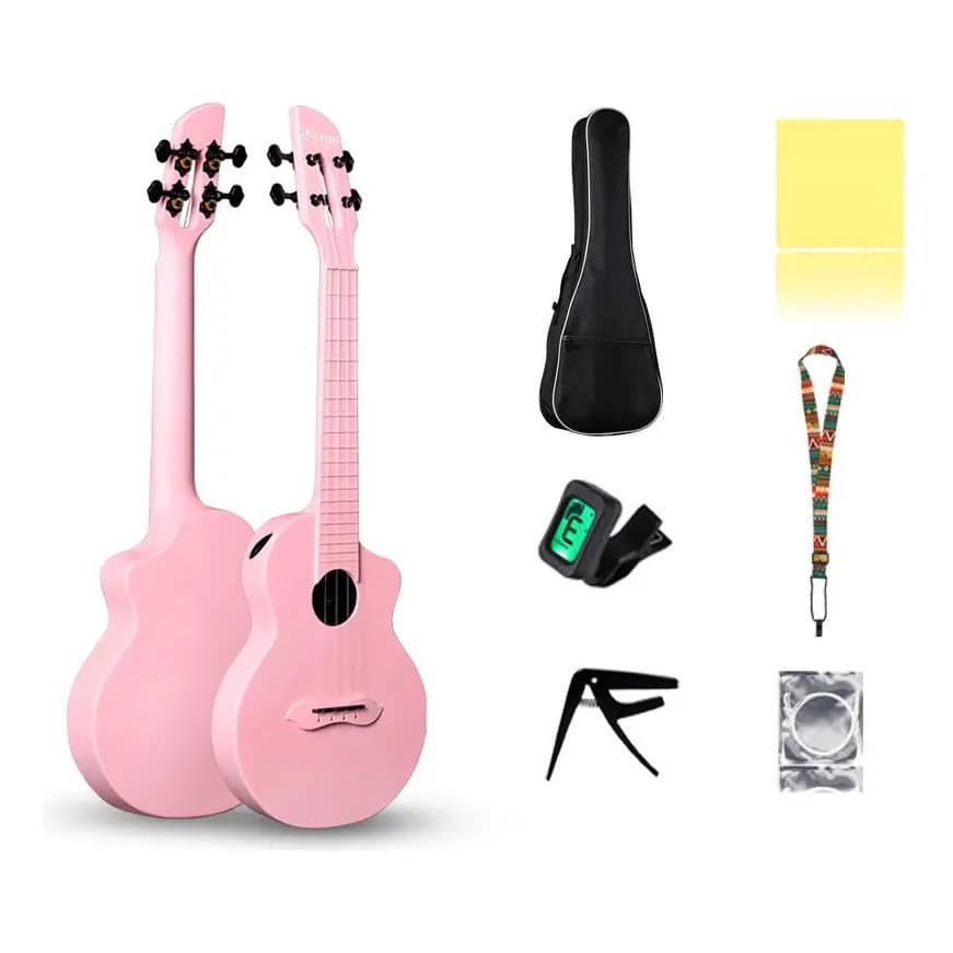 Ukulele Concert Profissional + Bag + Afinador + Capotraste
