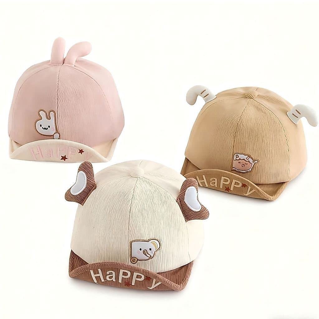 Boné de Bebê Estilo Fino para Primavera e Outono, Boné de Sol para Menino, Boné de Proteção Solar para Menina, Boné Infa