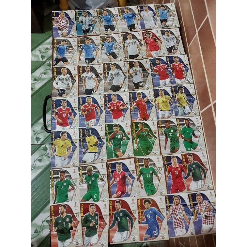 lote figurinhas copa Rússia 2018