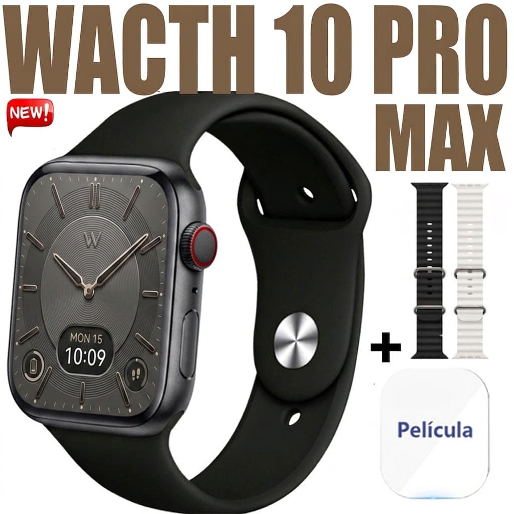 Watch 10 pro max Relógio à prova d'água inteligenteBluetooth Call Heart Rate Smartwatch