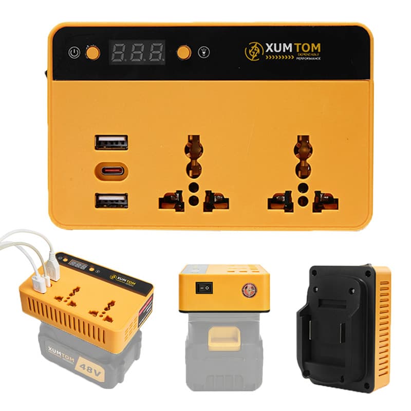 Inversor Multifuncional 180W Compatível com Bateria de Lítio Makita Saída 127V Para Casa