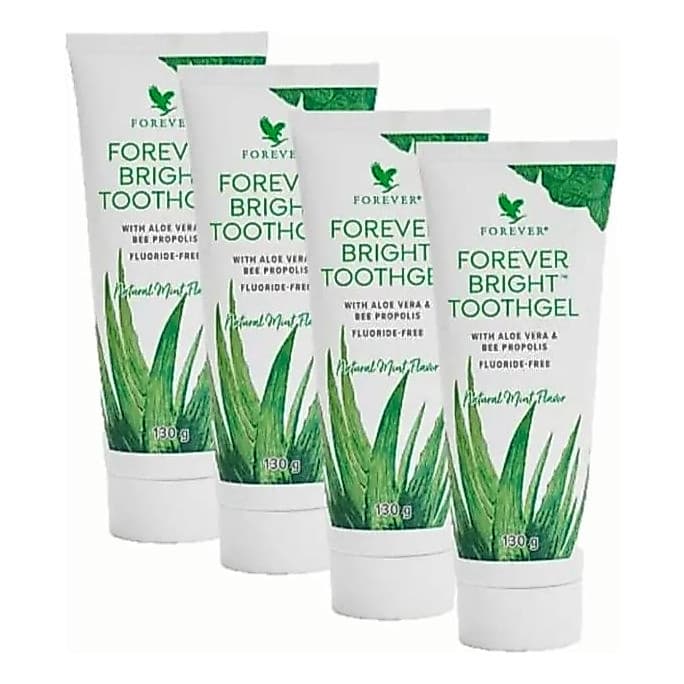 Kit De 4 Gel Dental Forever - Creme Pasta Dental Sem Fluor e com Propolis
