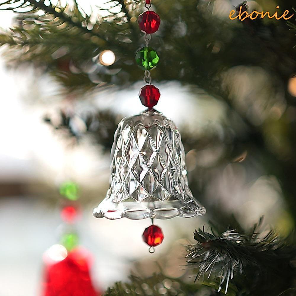 Carrilhão De Vento De Cristal EBONIE , Sinos Elegantes Transparentes Decorativos , Mini Pingente De Vidro De Sino Suspen