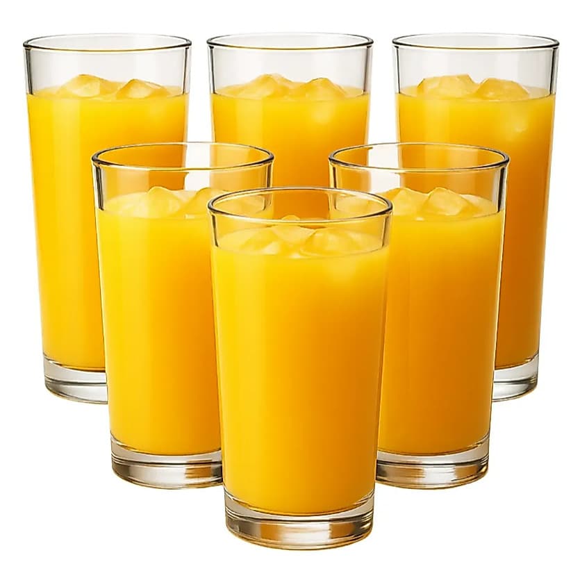 Kit Jogo Copos Vidro 255ml Long Drink Multiuso Cozinha Ruvolo