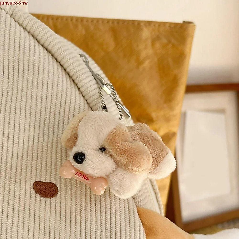 JUNYUE Chaveiro De Pelúcia Para Cachorro , Boneco De Fofo , Pingente De Carro Kawaii Engraçado De Desenho Animado