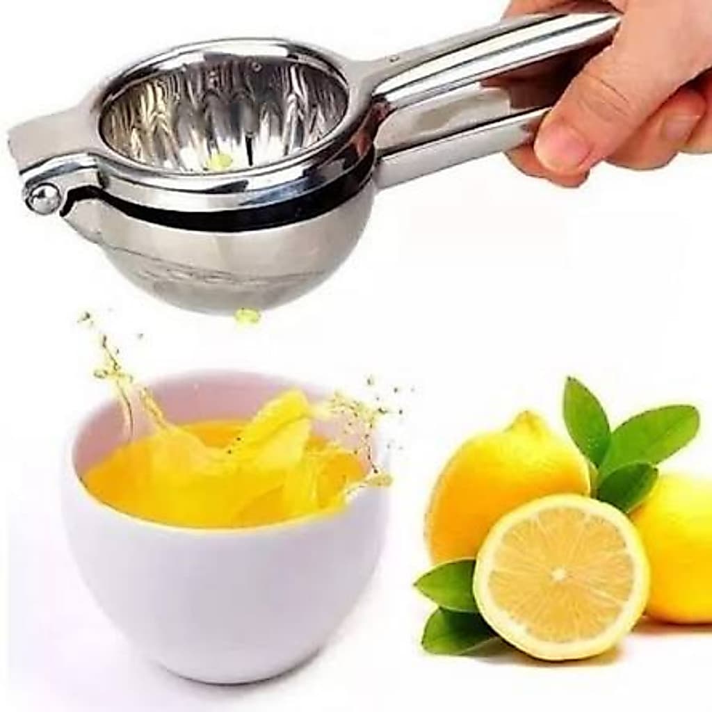 Espremedor De Limão Aço Inox 20cm Manual Forte Reforçado