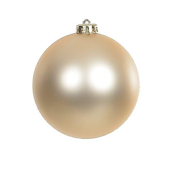 Bola De Natal Fosca Champanhe 15cm