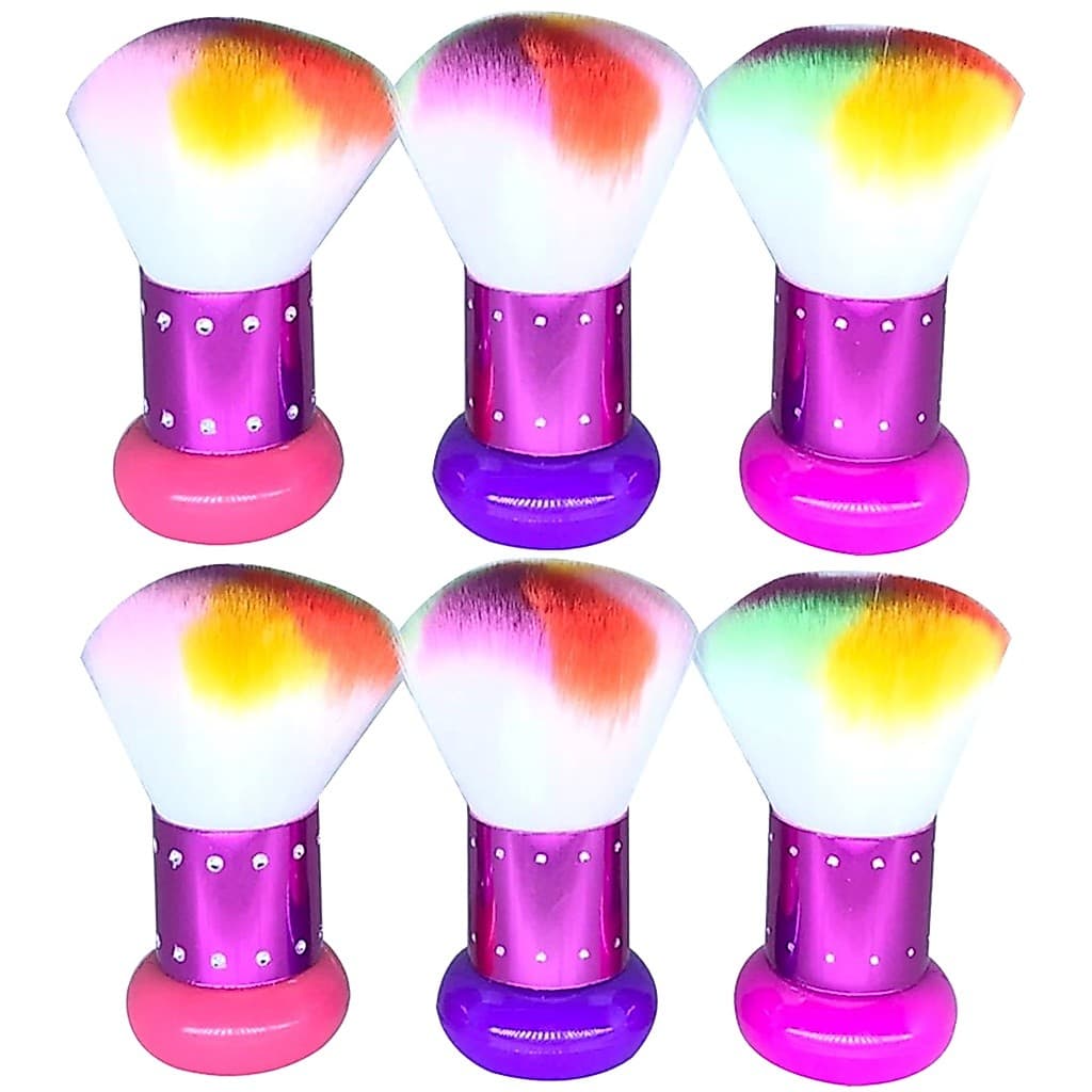 Pincel Espanador Unhas Gel Kabuki Maquiagem Pó Facial Mini