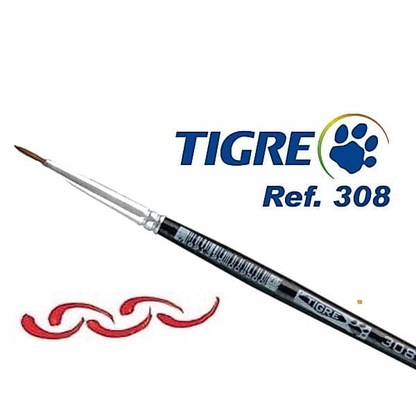 Pincel Ref: 308 Redondo Pelo Marta Tigre surpreende com produtos artísticos de excelente qualidade