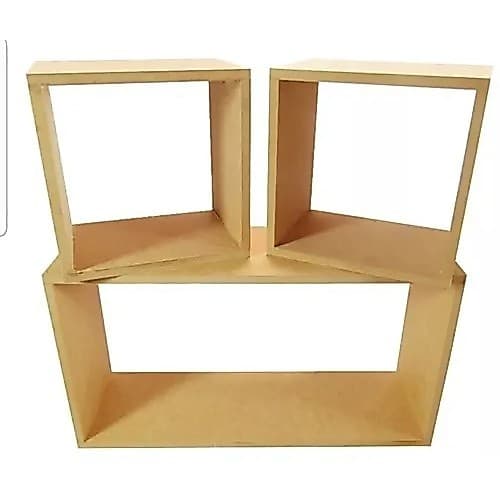 Kit 3 Peças Nicho Cru MDF Envio Montado